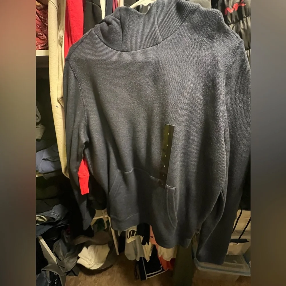 Banana Republic Navy Blue sweater Hoodie; Size Small new men